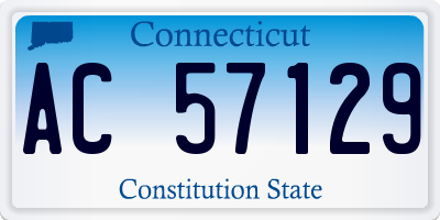 CT license plate AC57129