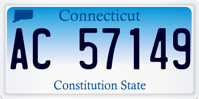 CT license plate AC57149
