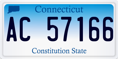 CT license plate AC57166