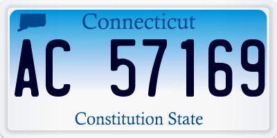 CT license plate AC57169
