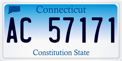 CT license plate AC57171