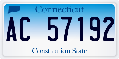 CT license plate AC57192