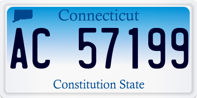 CT license plate AC57199