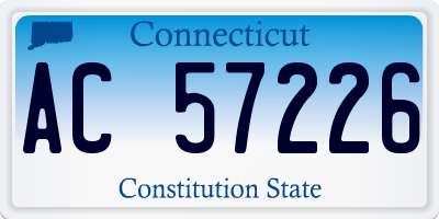 CT license plate AC57226