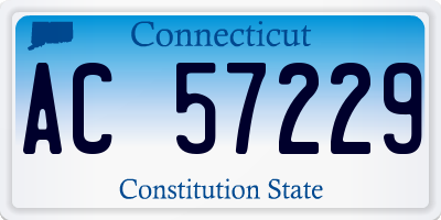 CT license plate AC57229