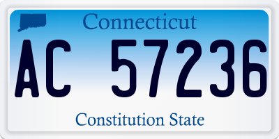 CT license plate AC57236