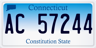 CT license plate AC57244