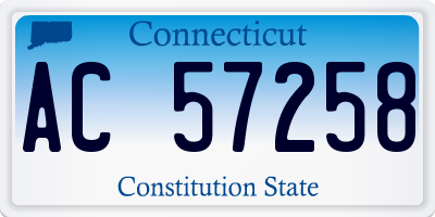 CT license plate AC57258