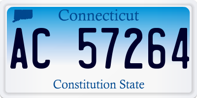 CT license plate AC57264