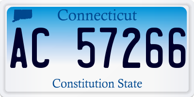 CT license plate AC57266