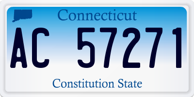 CT license plate AC57271