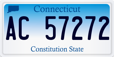CT license plate AC57272