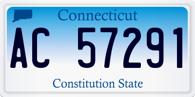 CT license plate AC57291