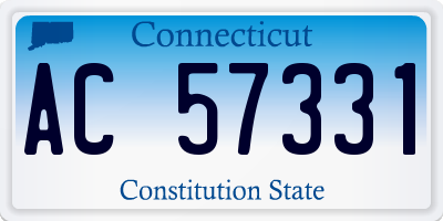 CT license plate AC57331