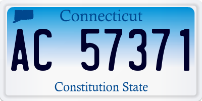 CT license plate AC57371