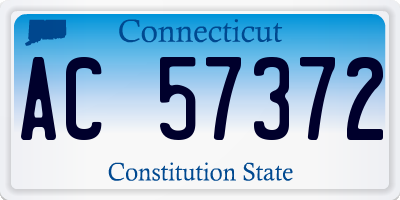 CT license plate AC57372