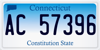 CT license plate AC57396