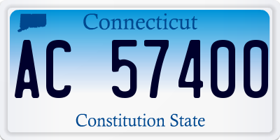 CT license plate AC57400