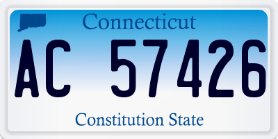CT license plate AC57426
