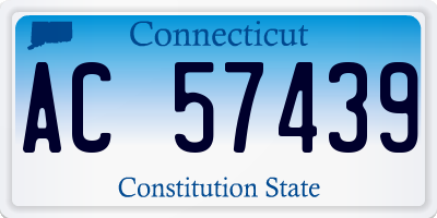 CT license plate AC57439