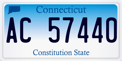 CT license plate AC57440