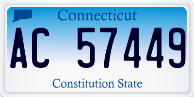 CT license plate AC57449