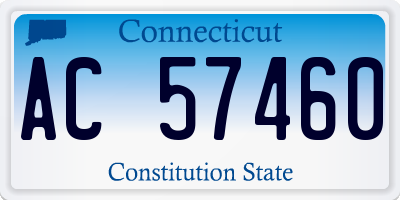 CT license plate AC57460