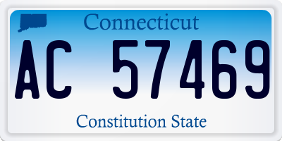 CT license plate AC57469