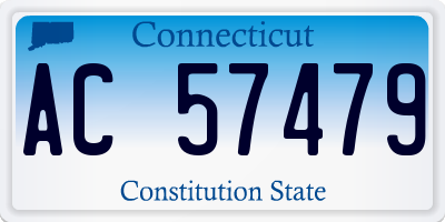 CT license plate AC57479