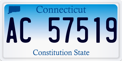 CT license plate AC57519