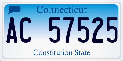 CT license plate AC57525