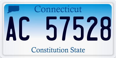 CT license plate AC57528