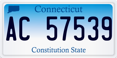 CT license plate AC57539