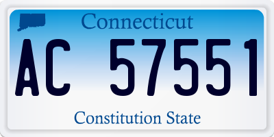 CT license plate AC57551