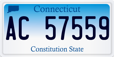 CT license plate AC57559