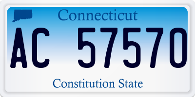 CT license plate AC57570