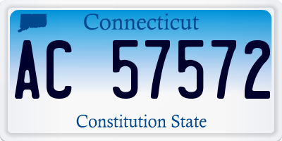 CT license plate AC57572