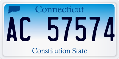 CT license plate AC57574