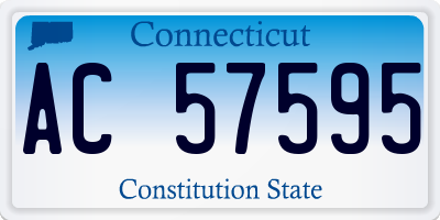 CT license plate AC57595