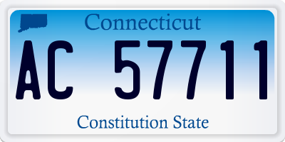 CT license plate AC57711