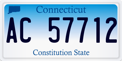 CT license plate AC57712