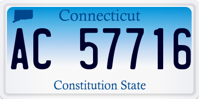 CT license plate AC57716