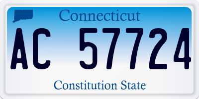 CT license plate AC57724