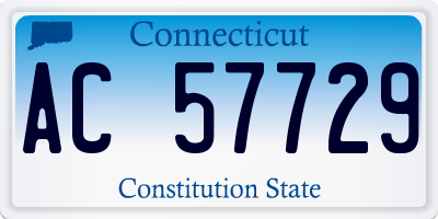 CT license plate AC57729