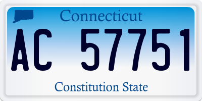 CT license plate AC57751