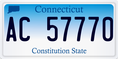 CT license plate AC57770