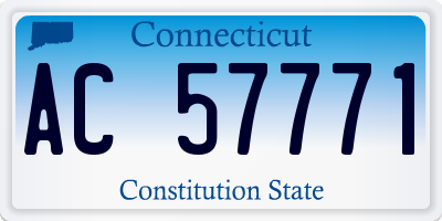CT license plate AC57771