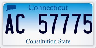 CT license plate AC57775