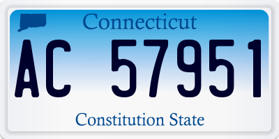 CT license plate AC57951
