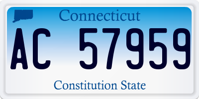 CT license plate AC57959